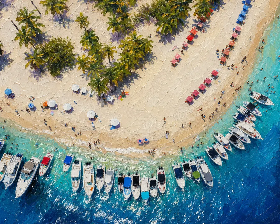 Morrocoy, cuadro terminado