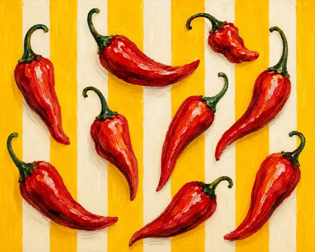 Spicy Chili, cuadro terminado
